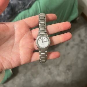Women’s Seiko 5 Silver Stainless Steel Watch